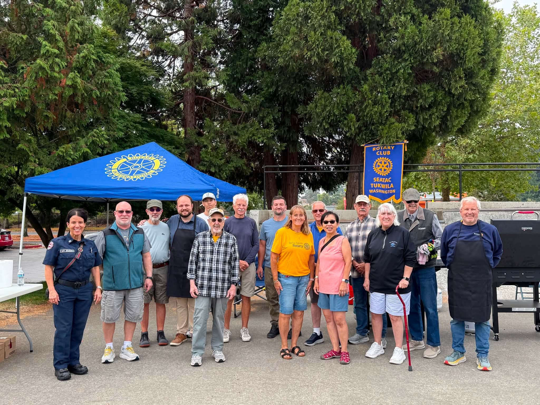 Volunteers at the Back-to-School Fair