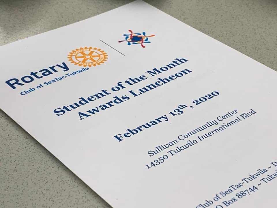 Student of the Month Award Luncheon